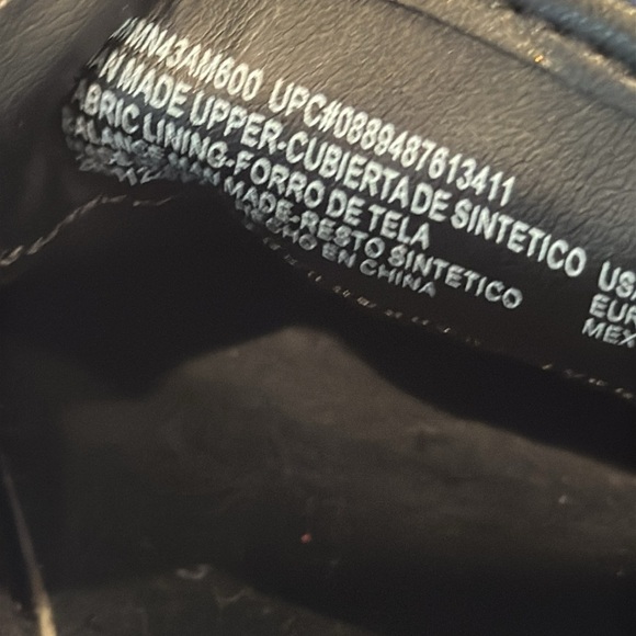 Black Chunky Lug Sole Black Chain Detail Loafers Size 8 New Without Box - Picture 2 of 11